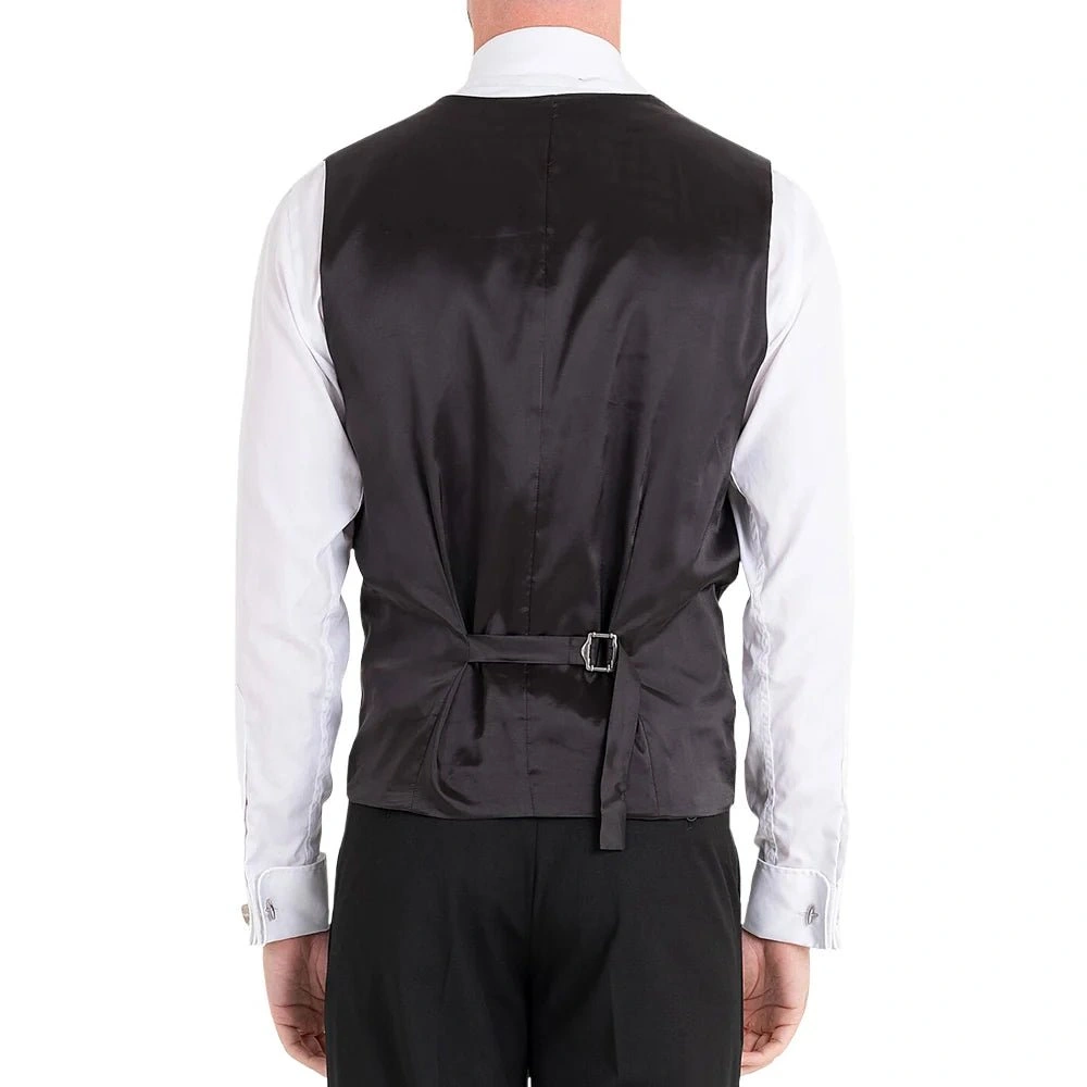 Schwarzer Slim Fit Anzug Dreiteiler: Eleganz pur für den modernen Mann.